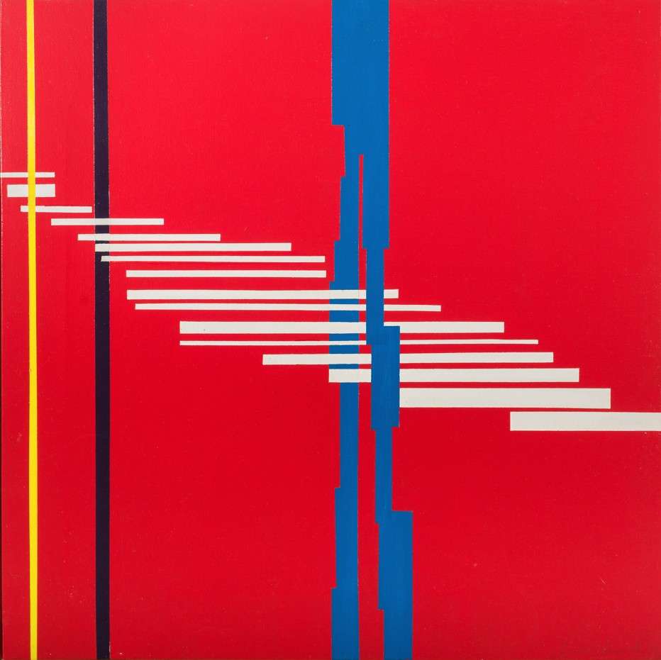 Obra de Inés Medina en la exposición «Tridimensionalidad pura» de la Galería José de la Mano